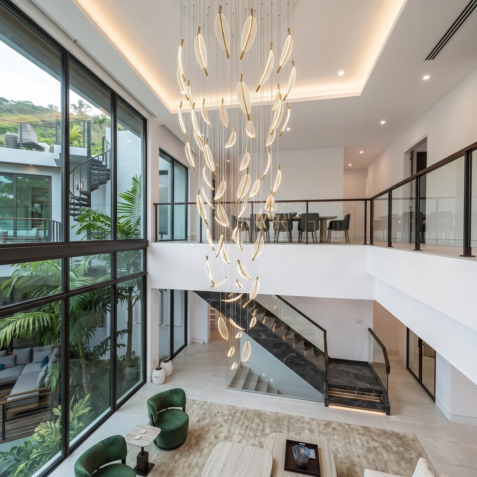 Modern Bespoke Lighting for a Luxury Villa & Boutique Hotel