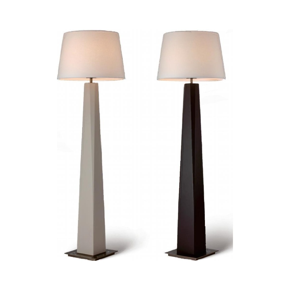 SinWay Floor-012 &middot; Natural marble and Spanish alabaster floor lamp