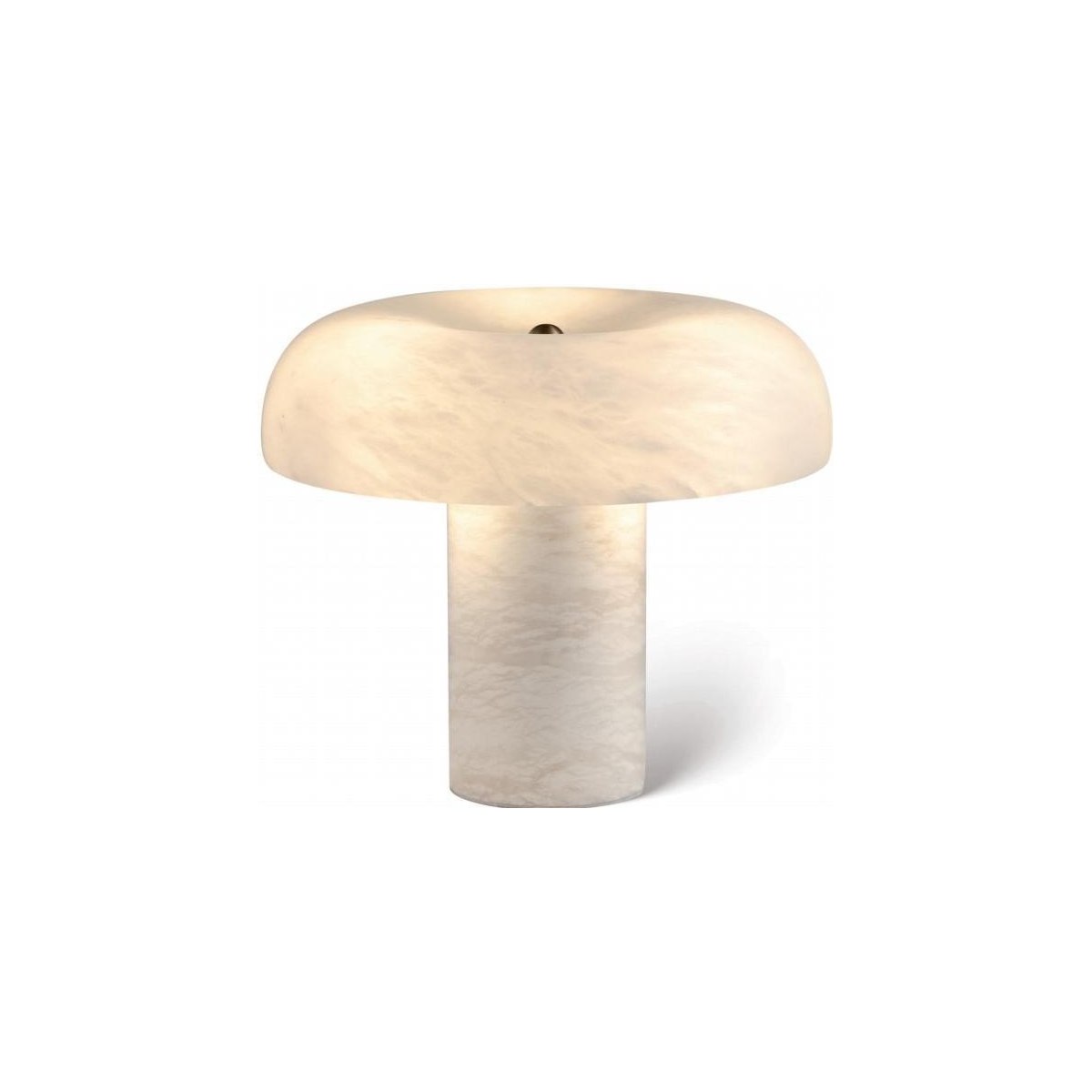 SinWay Table-045 &middot; Natural marble and Spanish alabaster table lamp