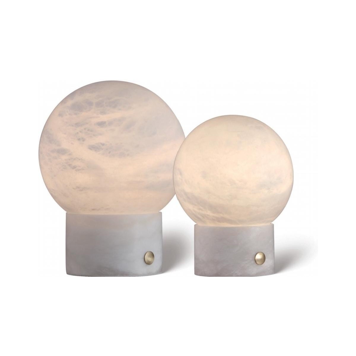 SinWay Table-044 &middot; Natural marble and Spanish alabaster table lamp