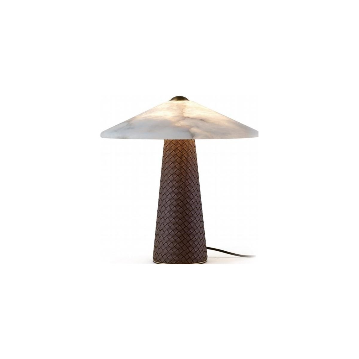 SinWay Table-035 &middot; Natural marble and Spanish alabaster table lamp