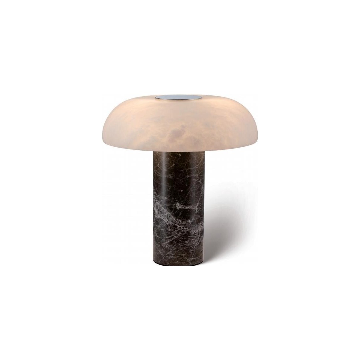 SinWay Table-039 &middot; Natural marble and Spanish alabaster table lamp