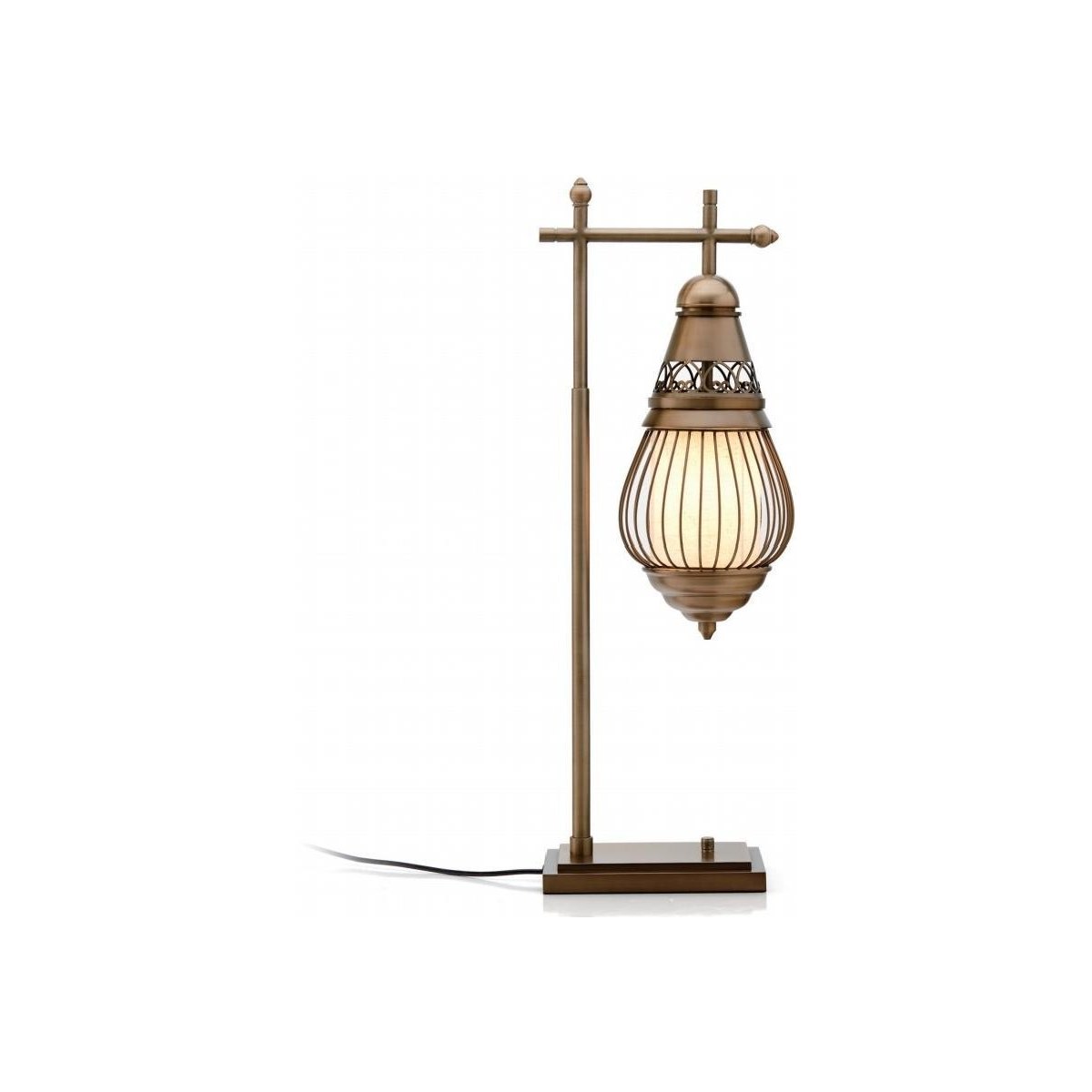 SinWay Table-018 &middot; Natural marble and Spanish alabaster table lamp