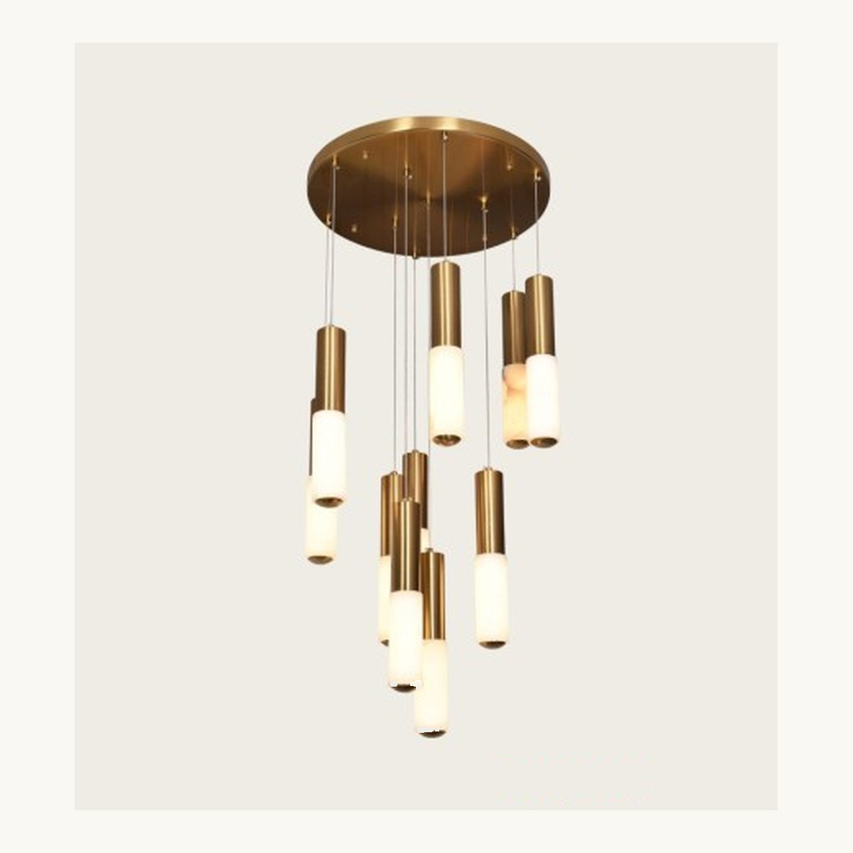 SinWay Pendant-007 &middot; Natural marble and Spanish alabaster pendant light