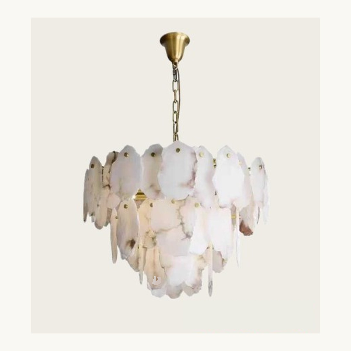 SinWay Pendant-015 &middot; Natural marble and Spanish alabaster pendant light