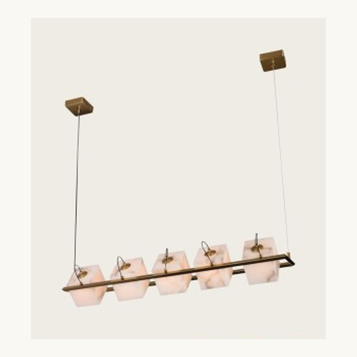 SinWay Pendant-028 &middot; Natural marble and Spanish alabaster pendant light