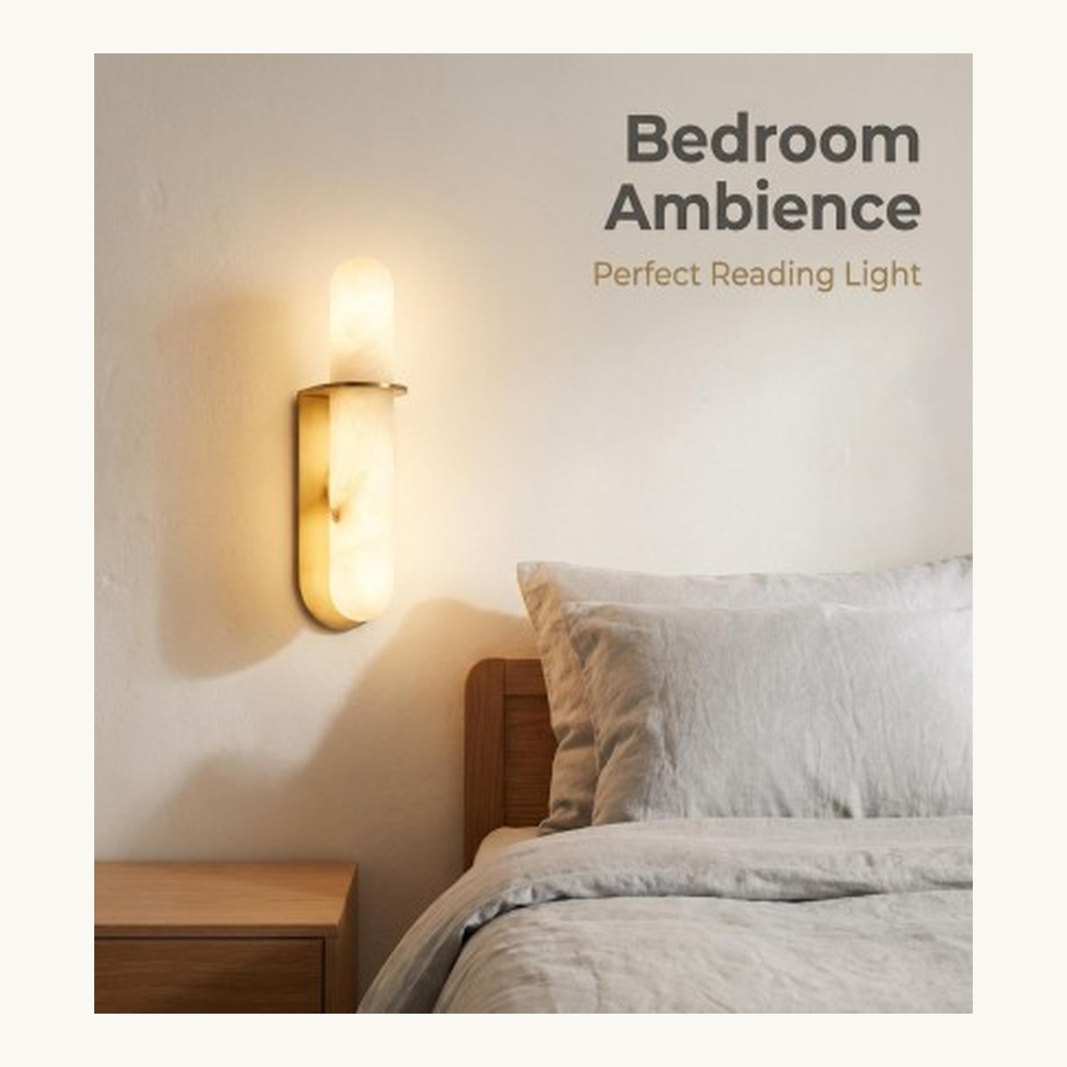 SinWay Wall-004 &middot; Natural marble and Spanish alabaster wall light