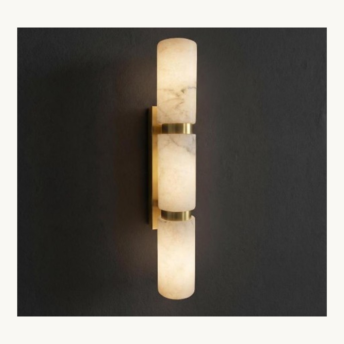 SinWay Wall-006 &middot; Natural marble and Spanish alabaster wall light