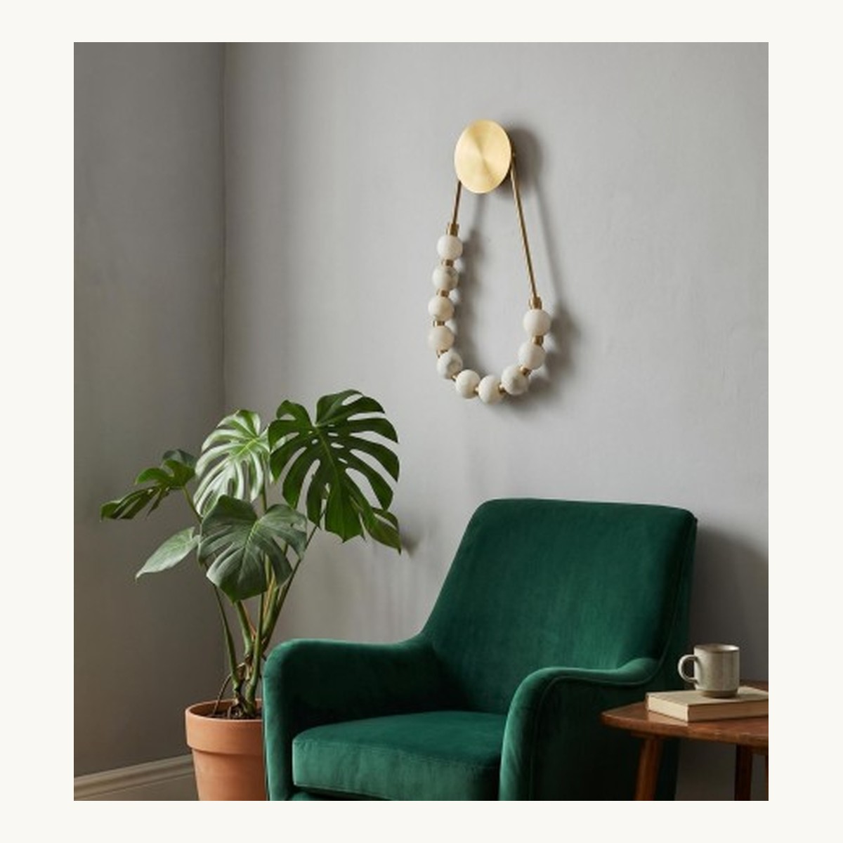 SinWay Wall-016 &middot; Natural marble and Spanish alabaster wall light
