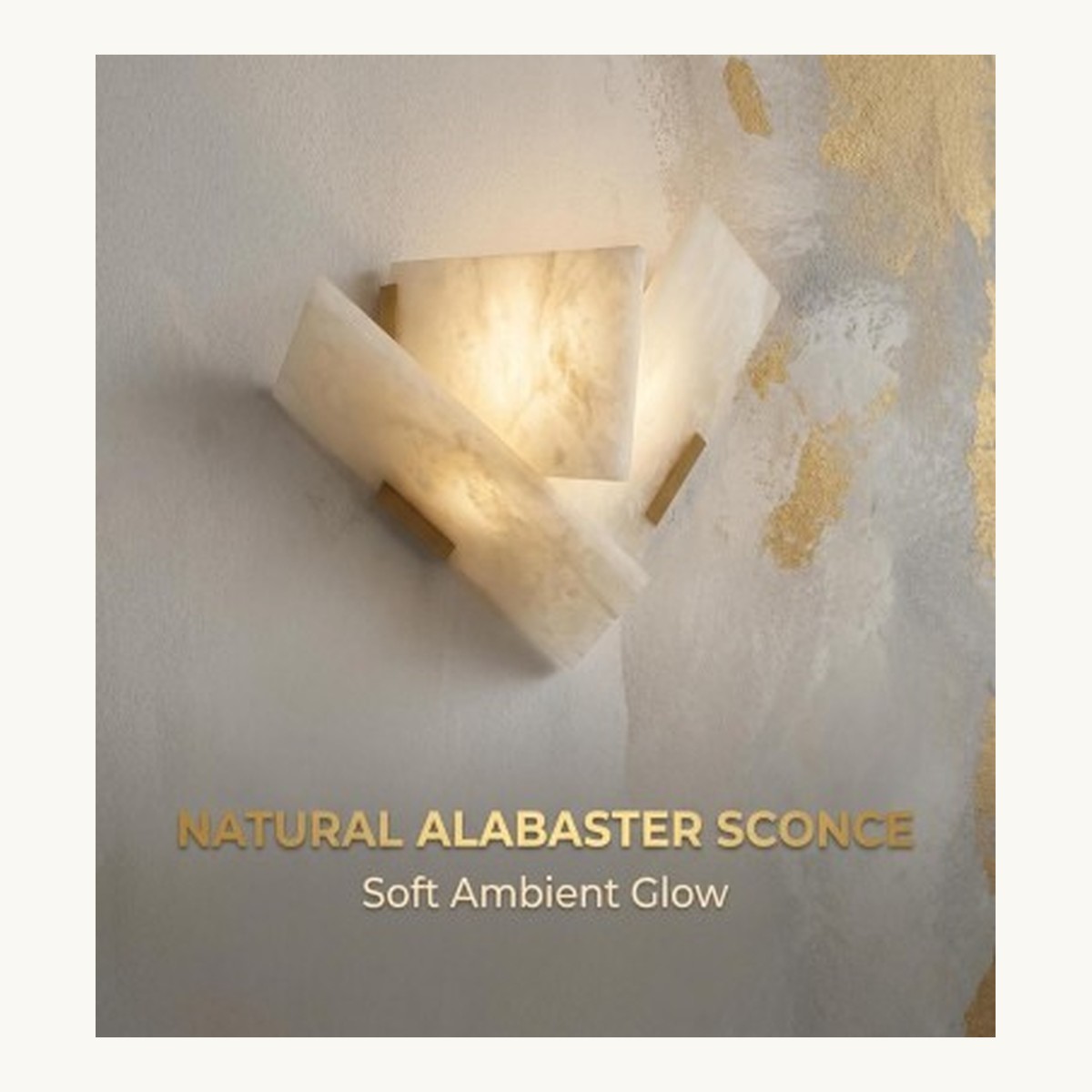SinWay Wall-018 &middot; Natural marble and Spanish alabaster wall light
