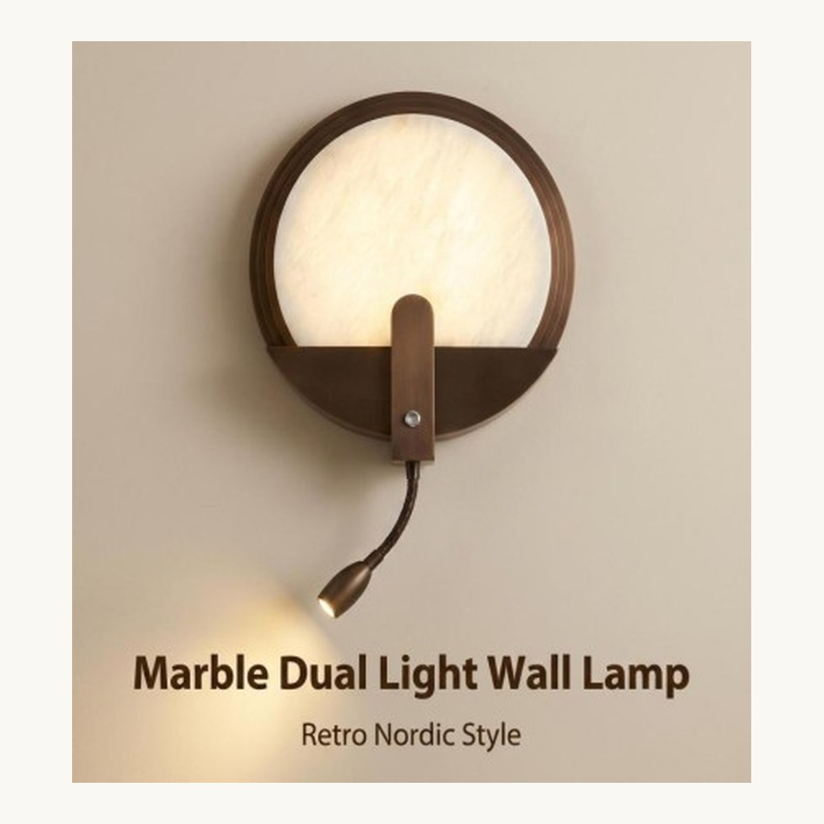 SinWay Wall-025 &middot; Natural marble and Spanish alabaster wall light