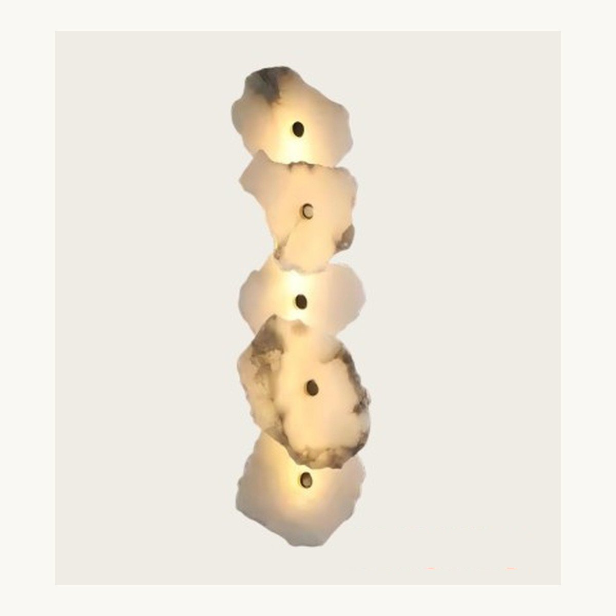 SinWay Wall-033 &middot; Natural marble and Spanish alabaster wall light