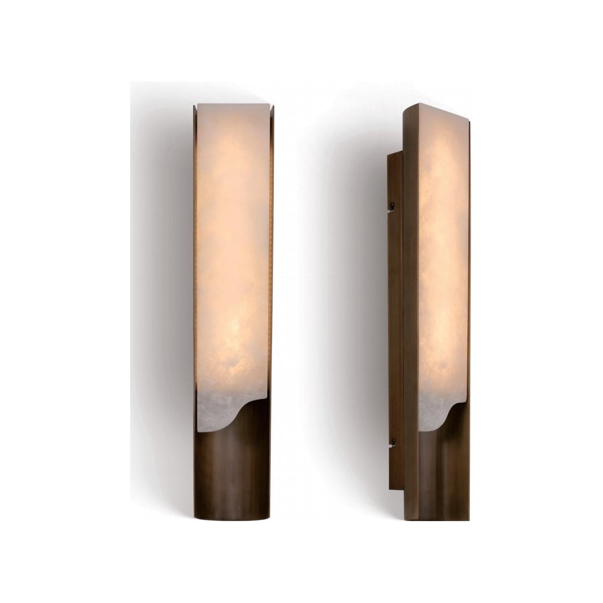 SinWay Wall-037 &middot; Natural marble and Spanish alabaster wall light