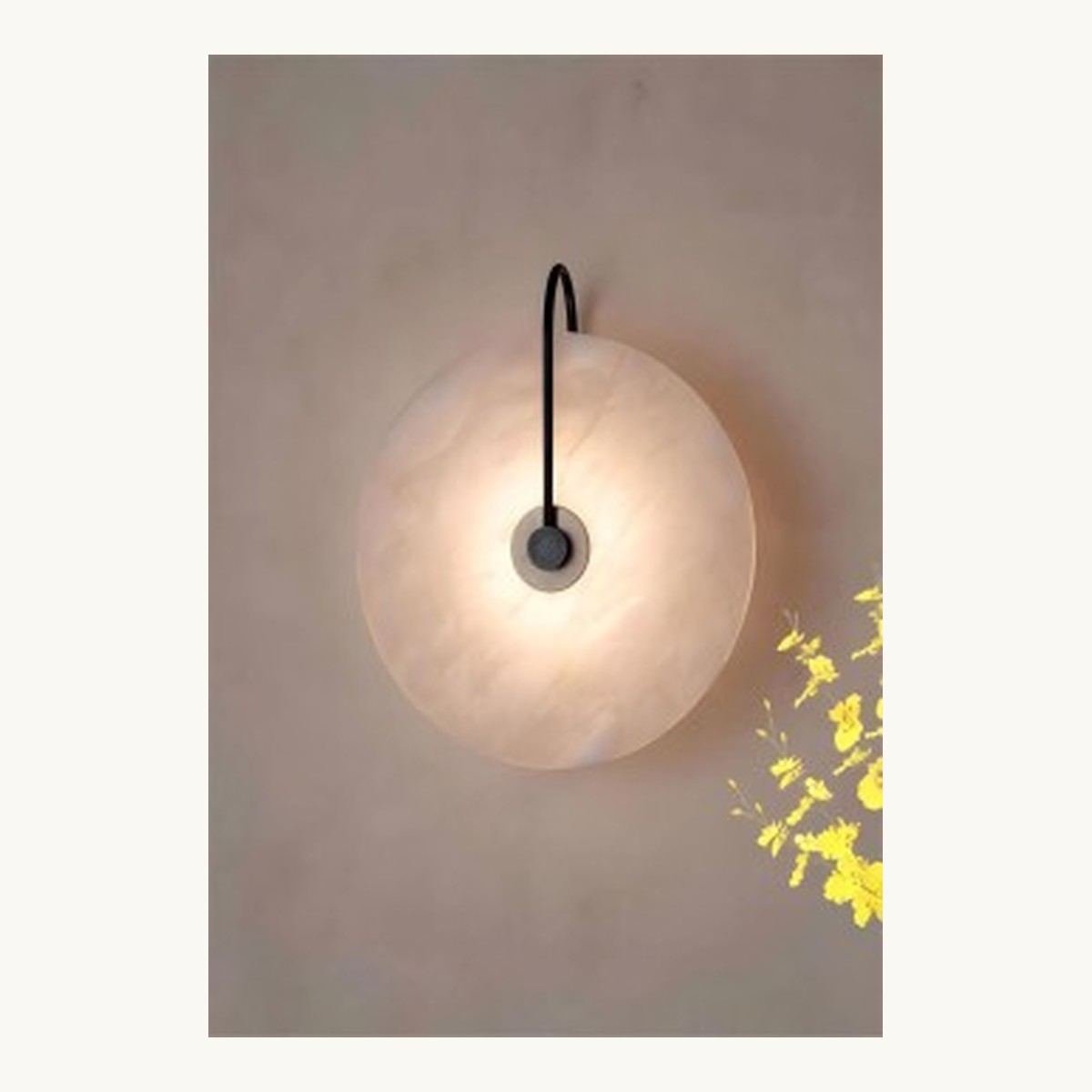 SinWay Wall-054 &middot; Natural marble and Spanish alabaster wall light