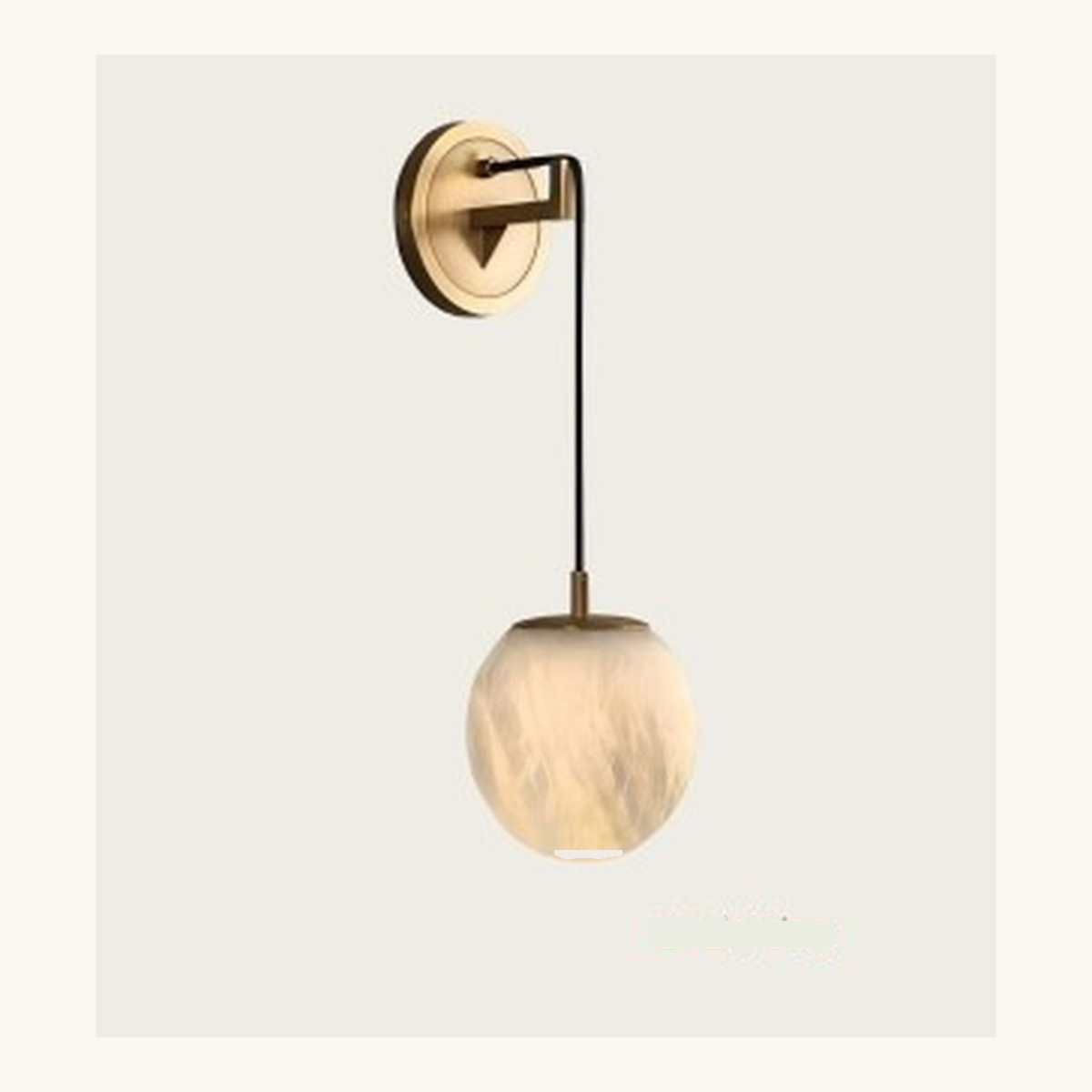 SinWay Wall-067 &middot; Natural marble and Spanish alabaster wall light