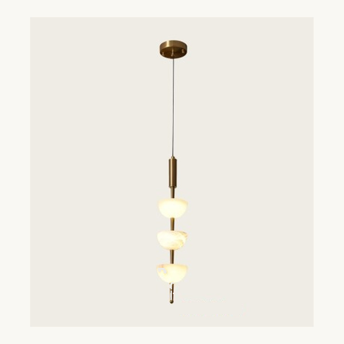 SinWay Pendant-055 &middot; Natural marble and Spanish alabaster pendant light
