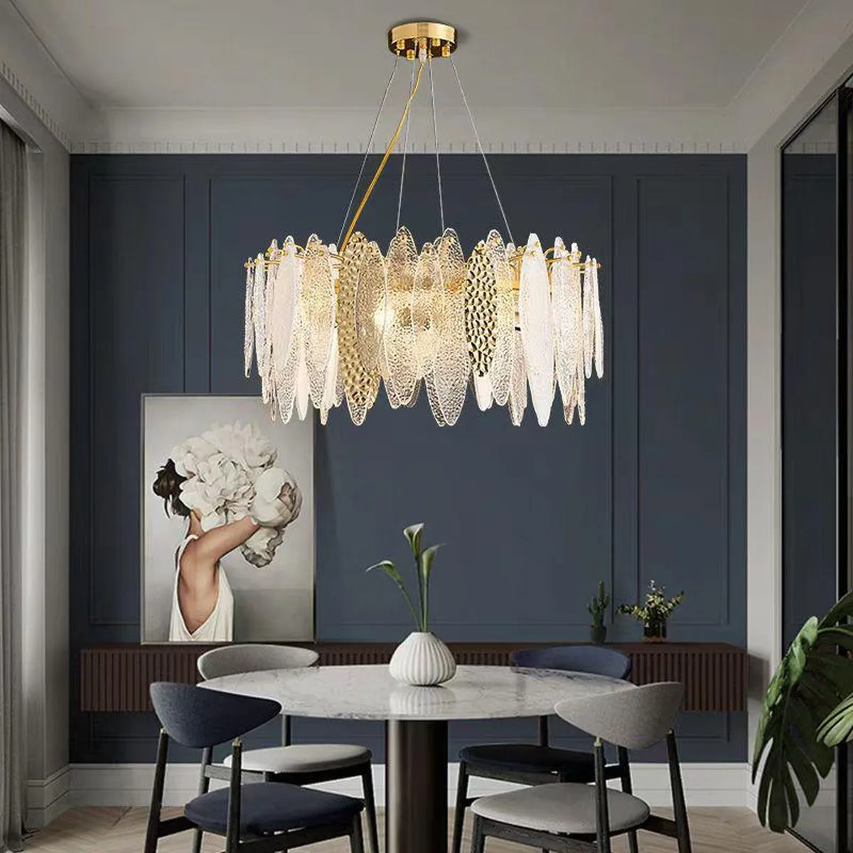 SinWay sinway-murano-107 · Murano Style Crystal Pendant Lamp