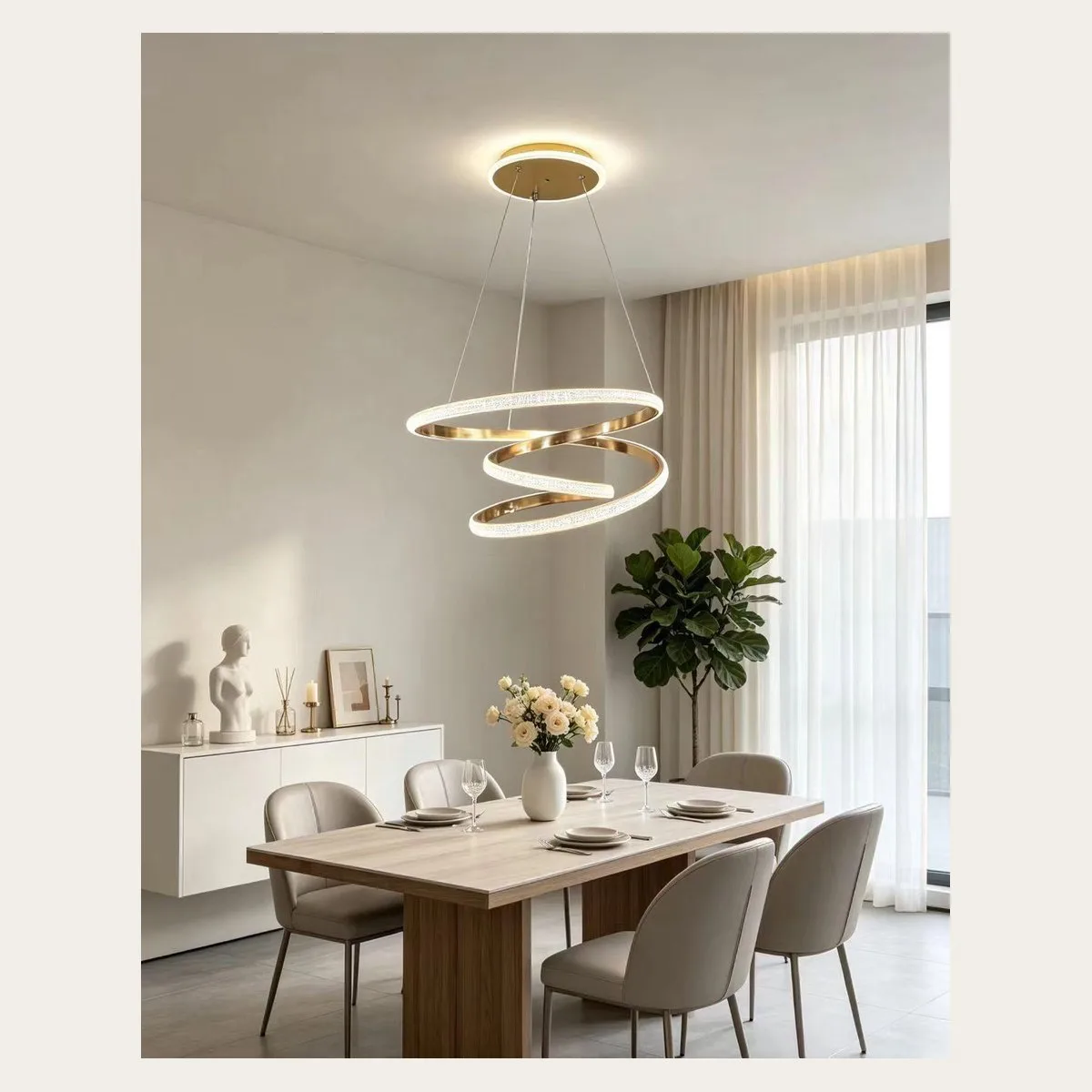 SinWay sinway-alu-pendant-036 · Aluminum & Acrylic Pendant Lamp