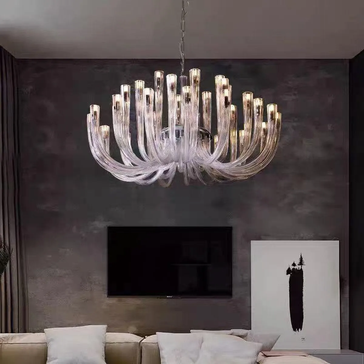 SinWay sinway-murano-101 · Murano Style Crystal Pendant Lamp