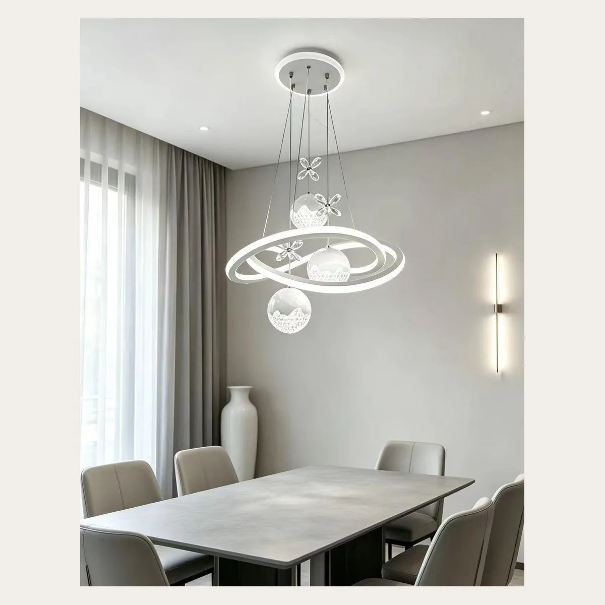 SinWay sinway-alu-pendant-041 · Aluminum & Acrylic Pendant Lamp