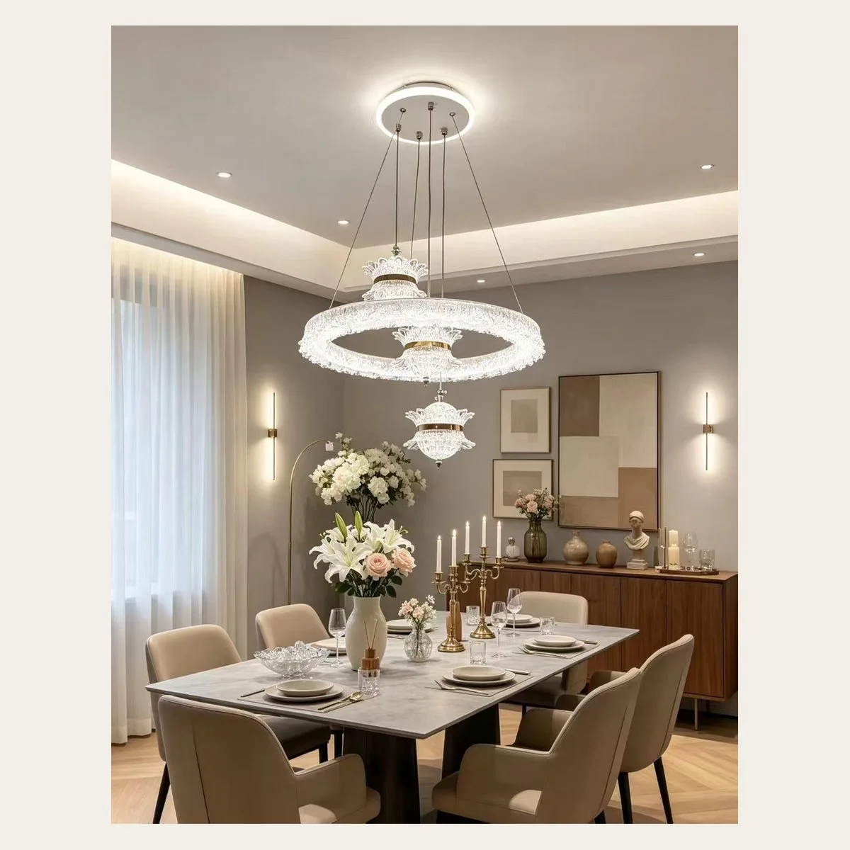 SinWay sinway-alu-pendant-037 · Aluminum & Acrylic Pendant Lamp