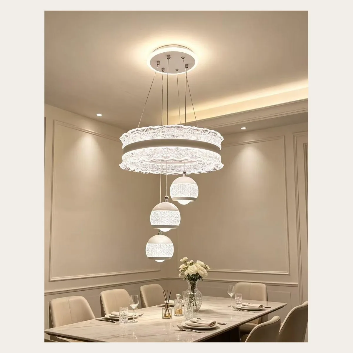 SinWay sinway-alu-pendant-033 · Aluminum & Acrylic Pendant Lamp
