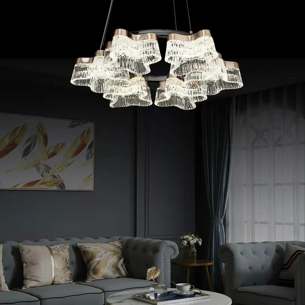 SinWay sinway-murano-182 · Murano Style Crystal Pendant Lamp