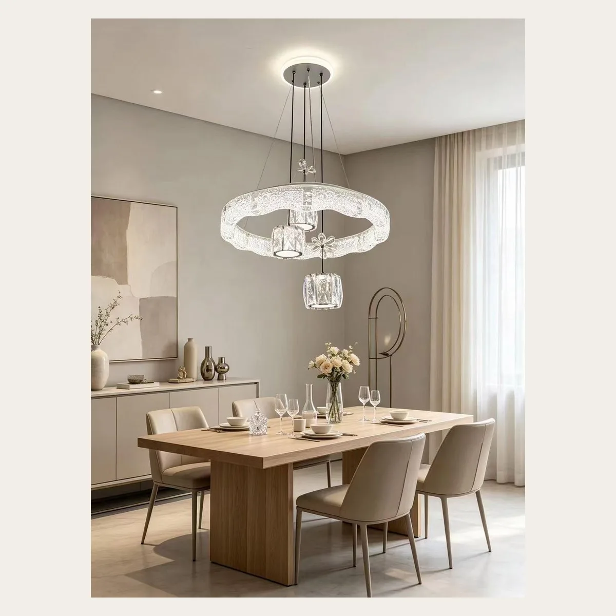 SinWay sinway-alu-pendant-035 · Aluminum & Acrylic Pendant Lamp