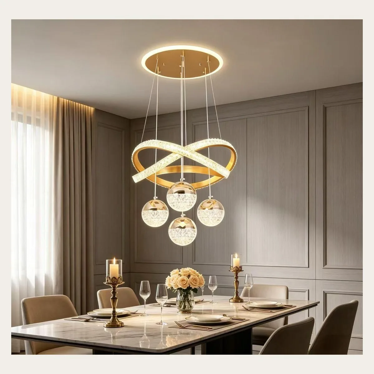 SinWay sinway-alu-pendant-034 · Aluminum & Acrylic Pendant Lamp