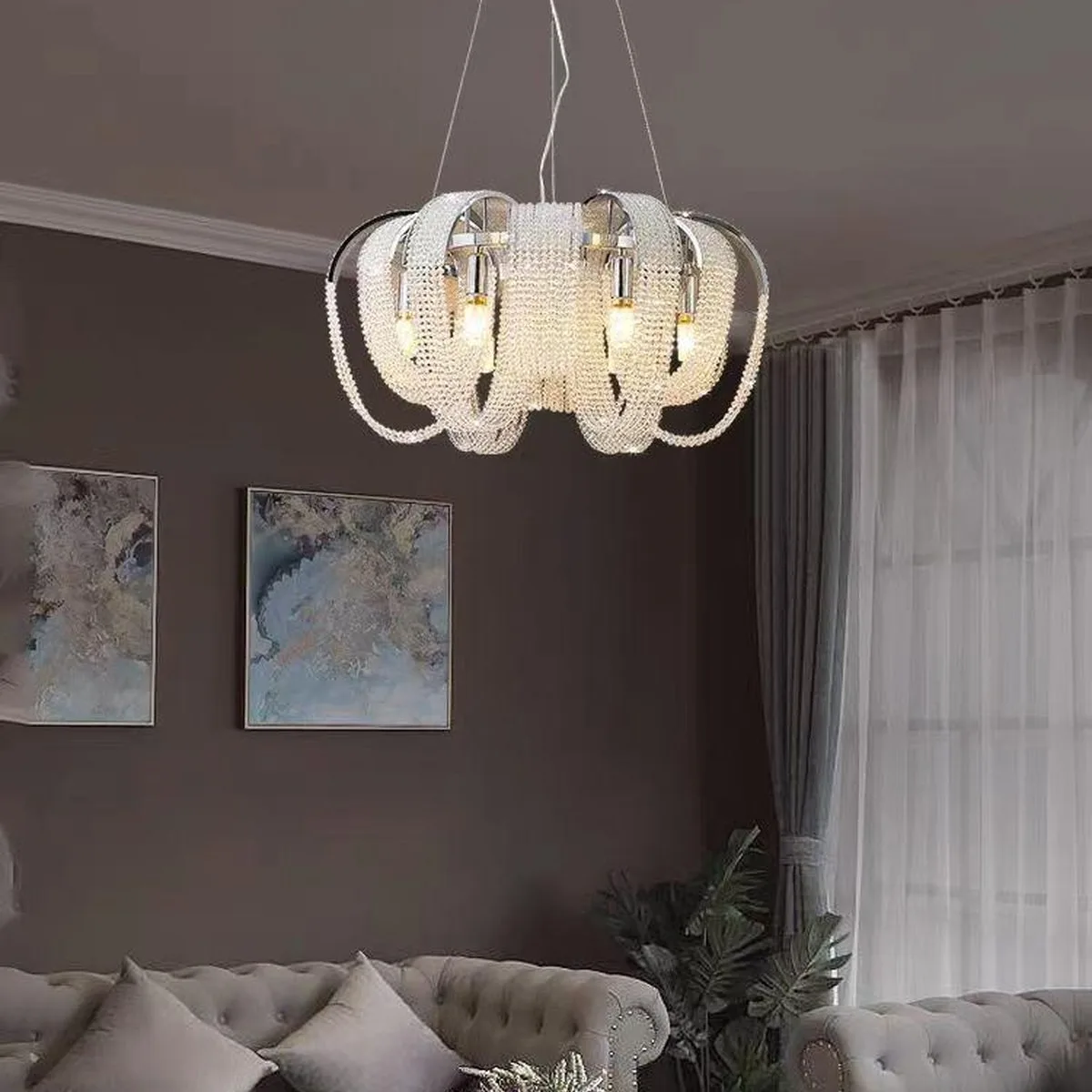 SinWay sinway-murano-075 · Murano Style Crystal Pendant Lamp