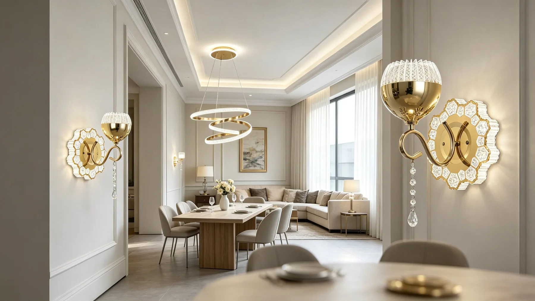 Aluminum & Acrylic Pendant Lamps