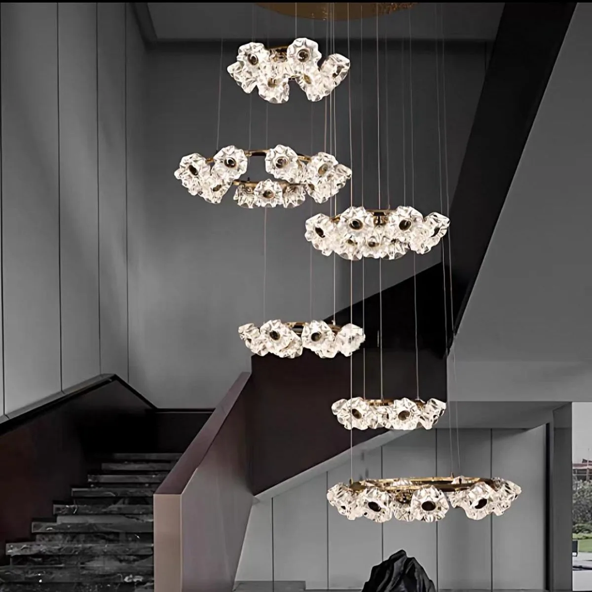 SinWay sinway-murano-175 · Murano Style Crystal Pendant Lamp