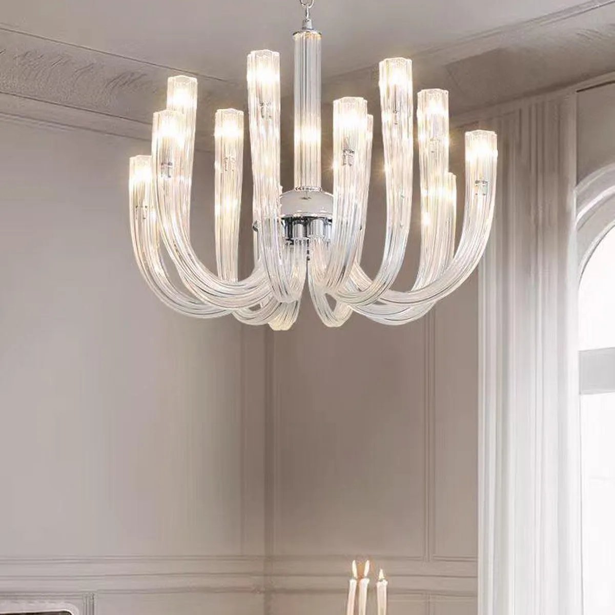 SinWay sinway-murano-100 · Murano Style Crystal Pendant Lamp