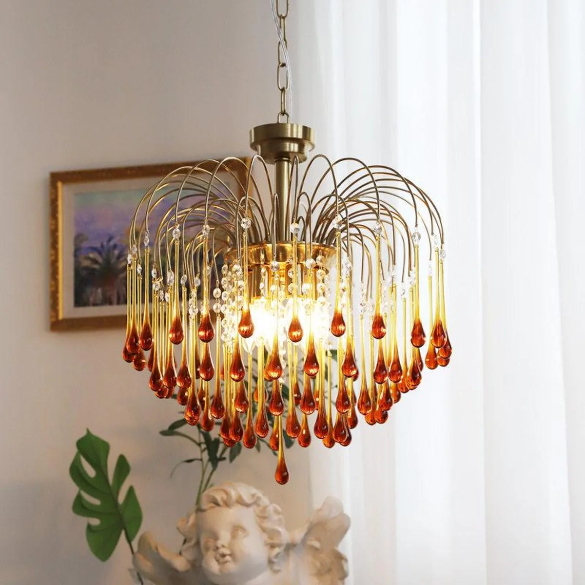 SinWay sinway-murano-188 · Murano Style Crystal Pendant Lamp