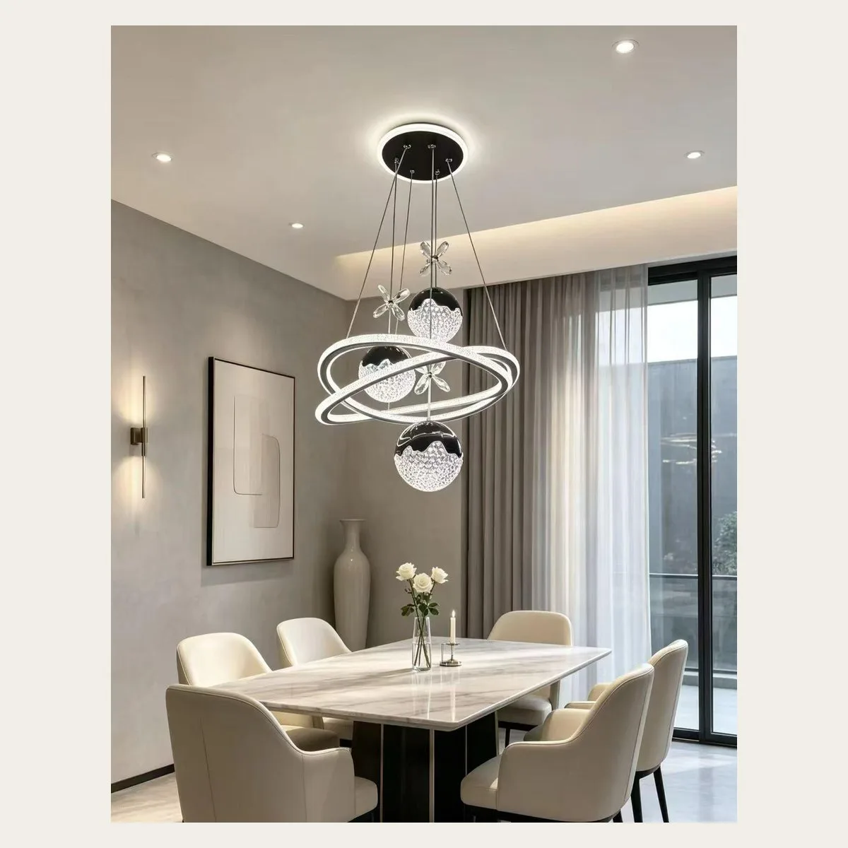 SinWay sinway-alu-pendant-038 · Aluminum & Acrylic Pendant Lamp