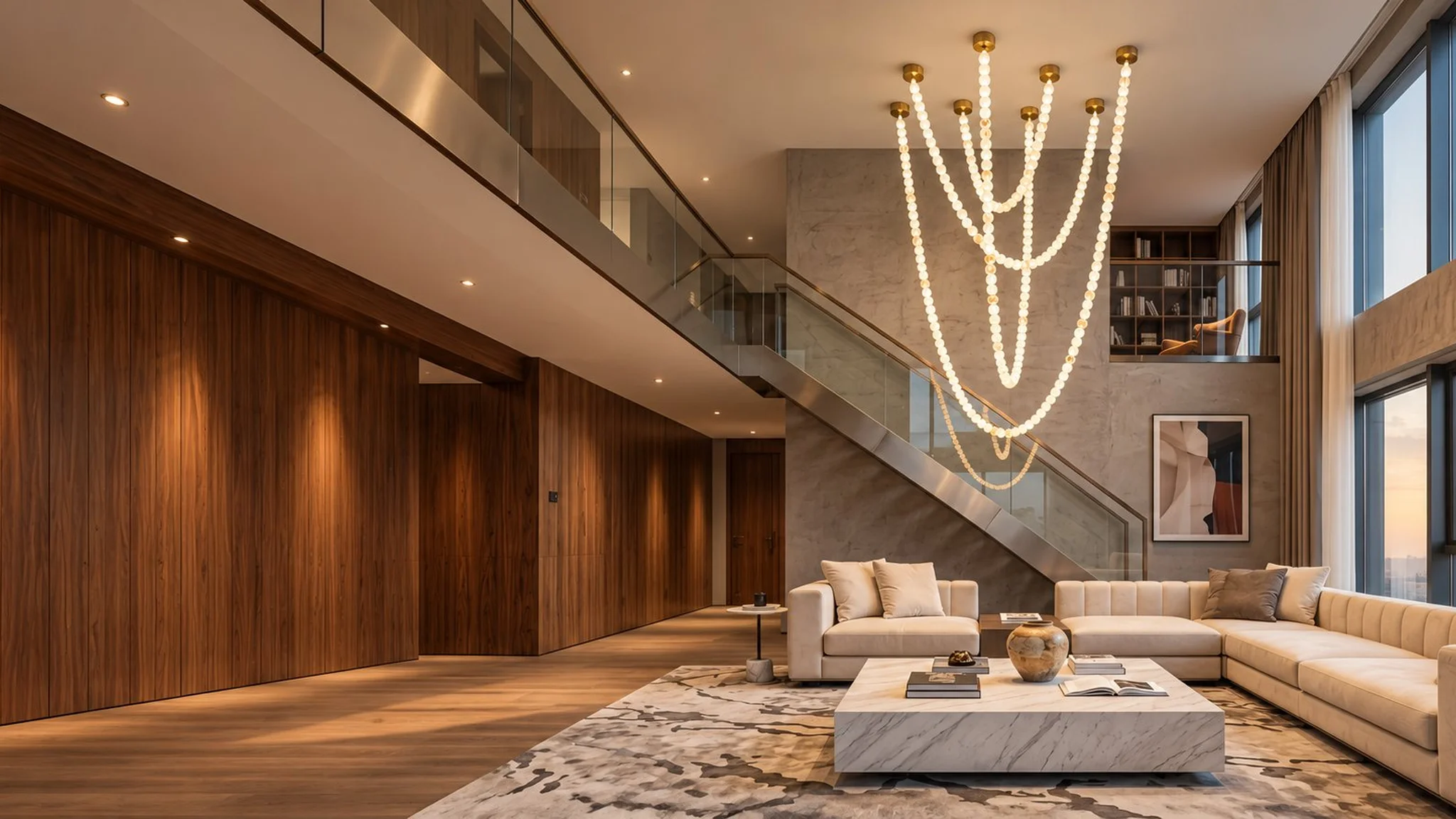 Spanish Natural Marble Floor & Table Lamps